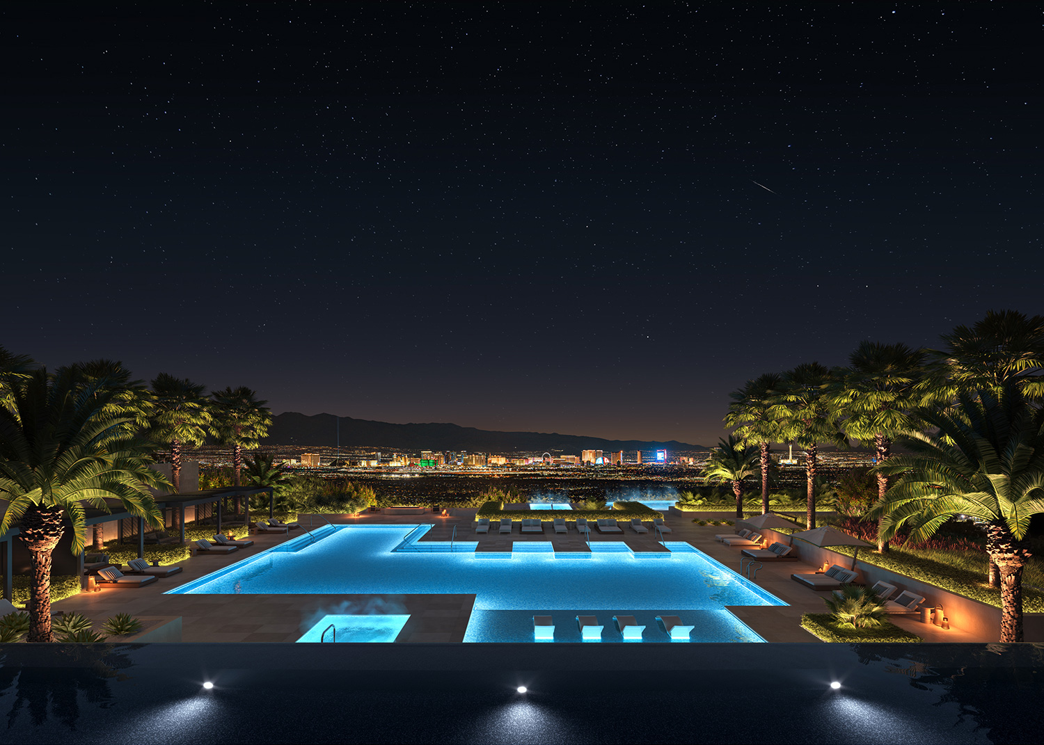 Night-Pool-View